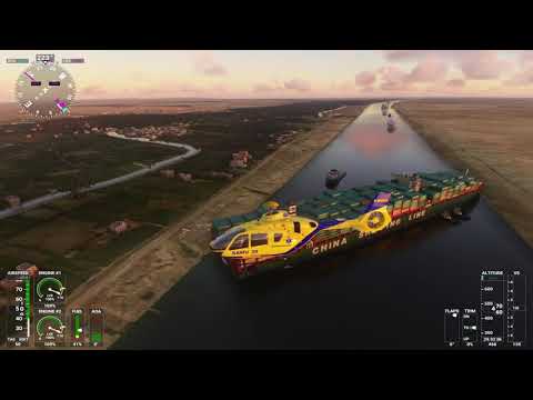 Flight Simulator 2020 Suez Canal blockade