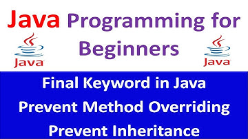 Final  Keyword in Java | Prevent Method Overriding | Prevent  Inheritance | Java Full Course Part 06
