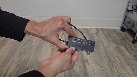 SABRENT 4-Port USB 3.0 Hub with Individual LED Power Switches - Slim, Portable Design - 2 Ft Cable