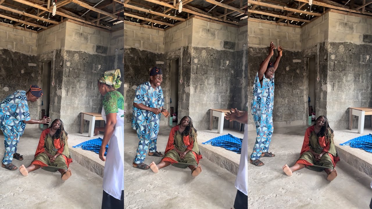 Everyone gather here!! Oloriebi received the shock of his life as he finds out Omotunde is  bl!nd