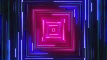 4K Neon Multicolored lines Background Animation 14