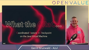 What the CRaC - Superfast JVM startup - Gerrit Grunwald