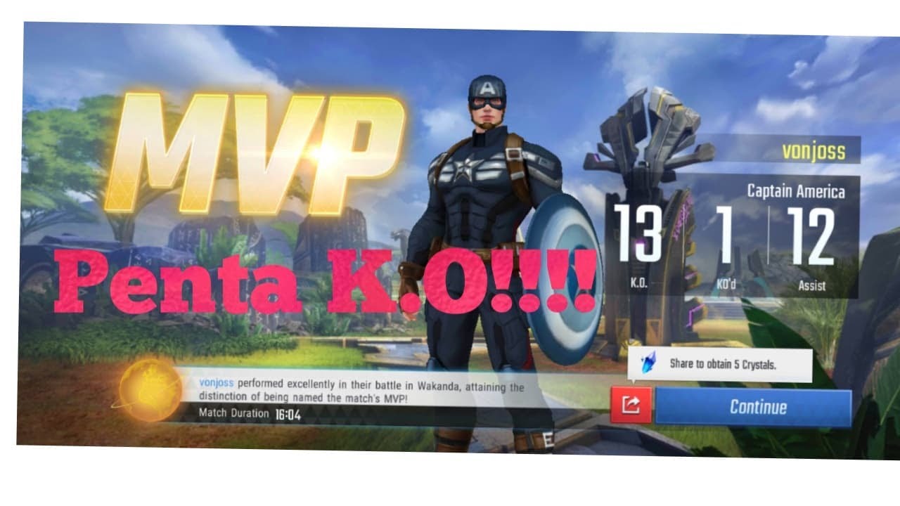 Marvel Super War- Captain America (Assasin build) (meta)- PENTA K.O!!!!!!!