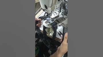 zigzag stitch programming for Elastic ring making #zigzag #bartake #elasticstitching #stitching