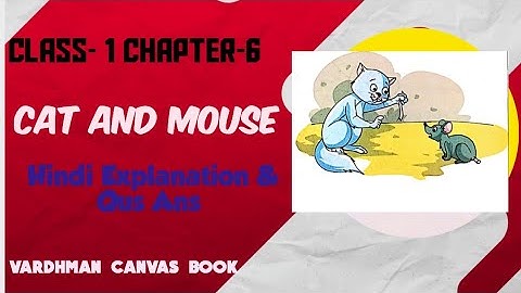 Cat And Mouse |  |  Chapter 6 | Class 1 | English Reader | Vardhman Canvas Publication 