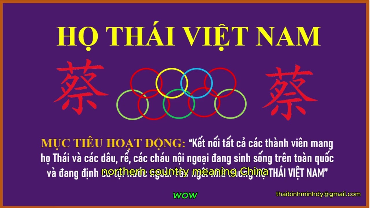 THE THAI SURNAME (蔡) – WHERE DID IT COME FROM? | Thái Bình Minh