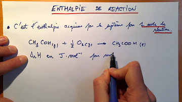 Comment augmenter l'enthalpie ?