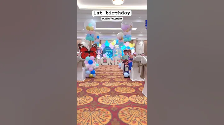 1st birthday decoration ideas,1st birthday decoration ideas at home #birthdayparty #baloondecoration