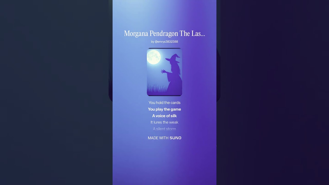 Morgana Pendragon The Last High Priestess A Merlin Tribute Song 