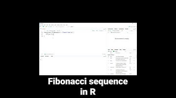 Fibonacci sequence in R programming language