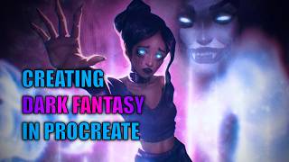 Procreate Anime Art: Summoning a Dark Fantasy Demon (Full Timelapse)