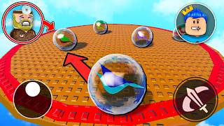 FIRST TIME IN ROBLOX!! I PLAYED WITH MARBLES BUT I BECAME THE MARBLE!