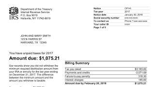 How to Understand Your CP14I Notice (Failure to Withdraw RMD For Tax Year)