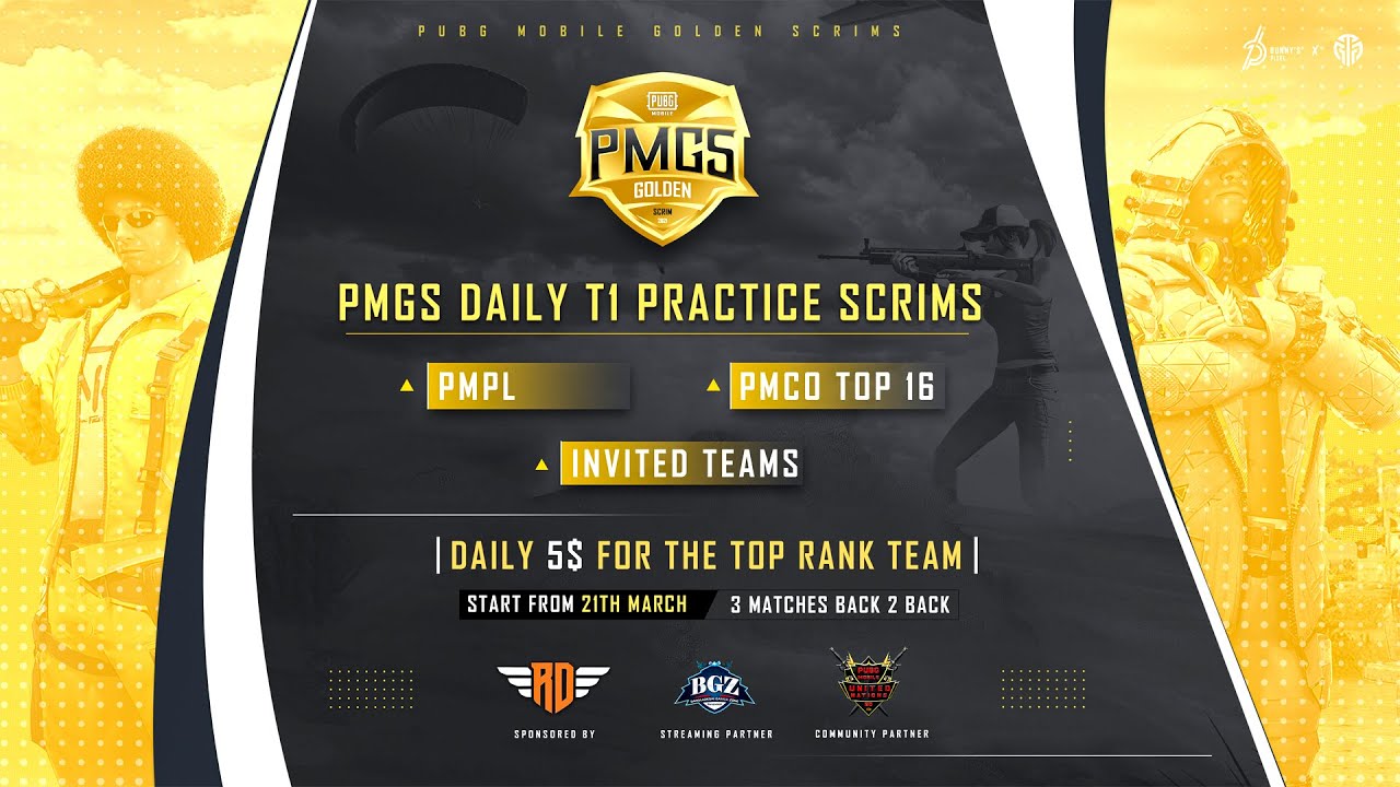 PUBG MOBILE GOLDEN SCRIM T1 DAY 6