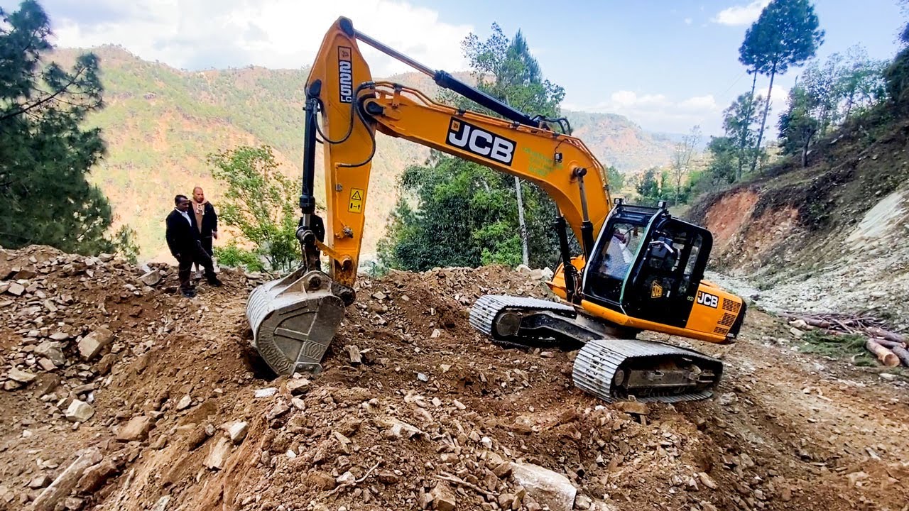 Himalayan Hill Cutting: The Ultimate Test for Heavy Machinery | Excavator Working Video | JCB