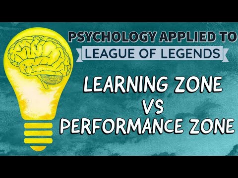 Learning Zone vs Performance Zone Psychology Applied to League of Legends