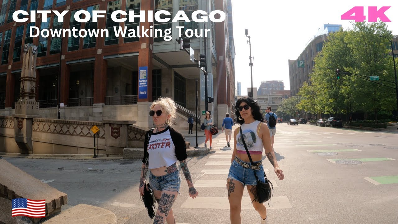 CHICAGO, ILLINOIS 🇺🇸 - STATE STREET AND KINZIE STREET WALKING TOUR - SPRING 2023 [4K]