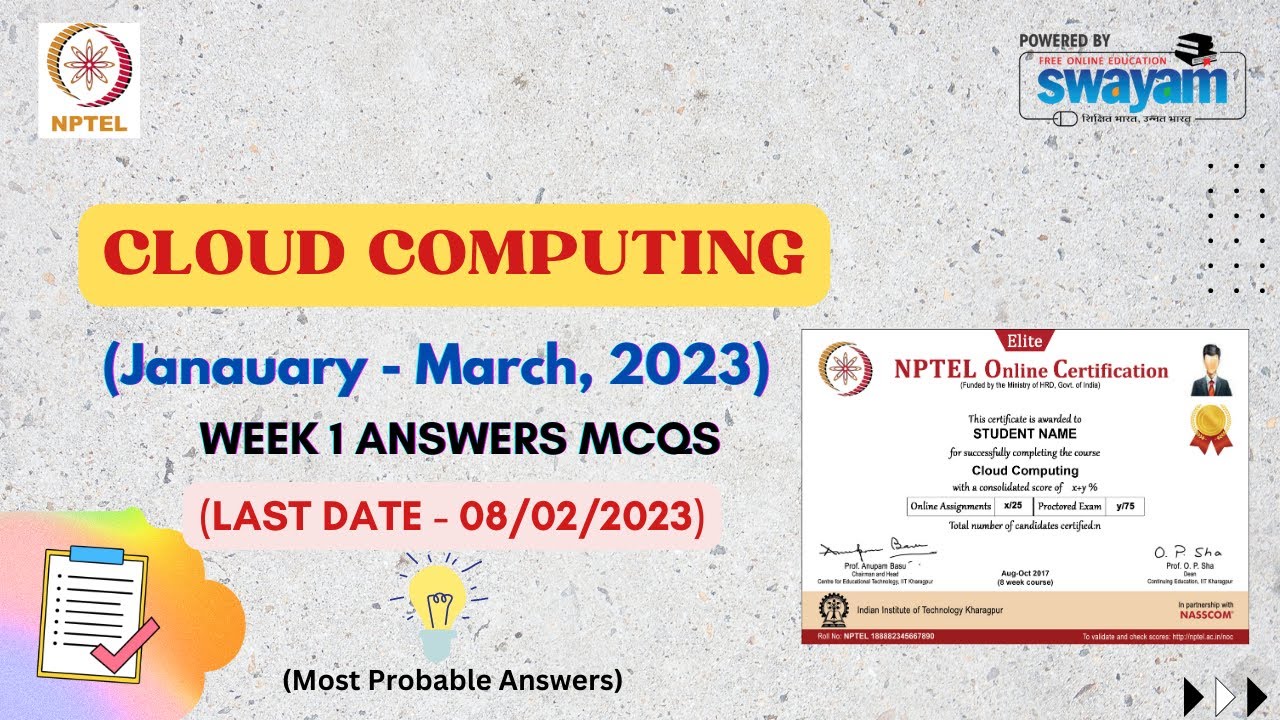 cloud computing nptel week 1 assignment answers 2023