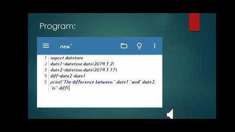 Python program to calculate number of days between two dates