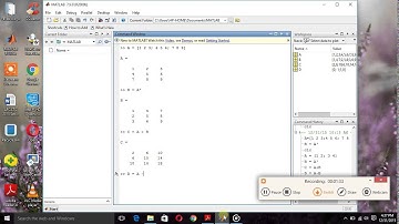 MATLAB Programming 4 - Basic metrix operations