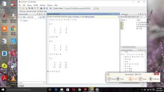 MATLAB Programming 4 - Basic metrix operations