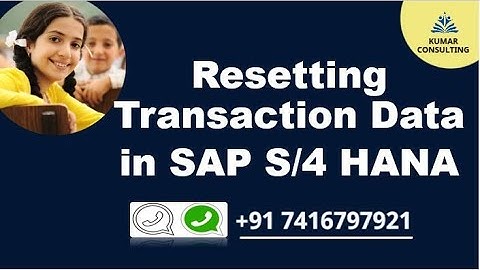 Resetting Transaction Data in SAP S/4 HANA // Purpose of OBR1 // How to Delete SAP Transaction Data
