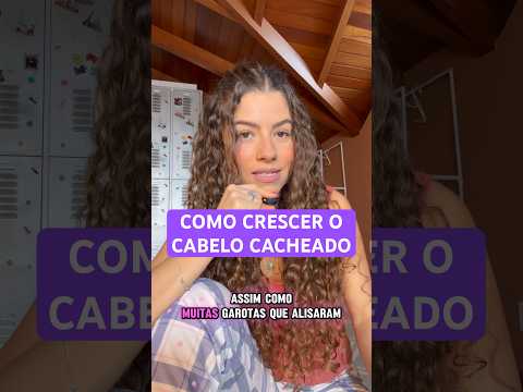 COMO CRESCER CABELO CACHEADO! 💝 #shorts #transicaocapilar #cabelocacheado #cacheadasdobrasil