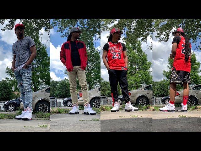 Fire Red 5s Outfit