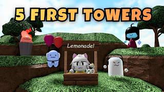 Buying Your First 5 Towers in Roblox Tower Heroes