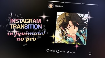 Instagram Transition Tutorial [ Funimate No Pro ]