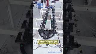 Custom Precision Ring Rail Conveyor System, Chain Drive Automated Curved Track Conveyor Equipment