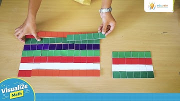 Greatest Common Factor (GCF) Concept (GCF of 6 & 12) using Cuisenaire Strips