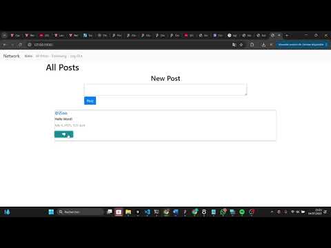 Havard CS50 web50  project4 network