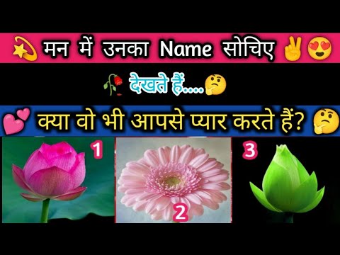 चुने एक 🌷फूल और जाने 🤗 क्या वो भी आपसे सच्चा प्यार करते हैं? Unki True Feelings love quiz Tarot