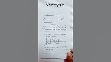 YMCA university Basic Electrical Engineering question paper 📃 of B.tech (cse)1st sem...