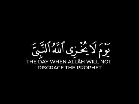 يوم لا يخزي الله النبي والذين آمنوا معه كرومات قرآن بصوت القارئ شريف مصطفى حالات واتس سورة التحريم