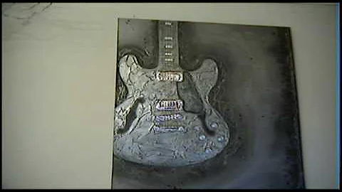 "Guitar" Art By Paula Lundy