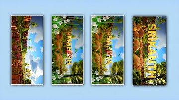 Trending Nature Name Art video editing in alight motion | Name Art Editing