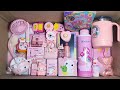 Unboxing Cute Pink Stationery For School Girls - Unicorn Tumbler, Pencilbox, Sharpener, Coin Pouch