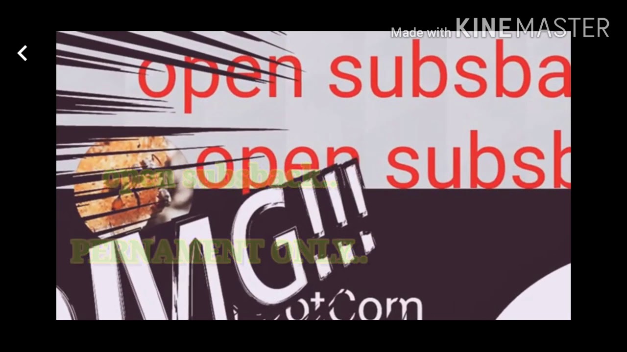 OPEN SUBSBACK 2020.. | START NOW