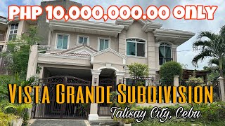 P10M only Corner House & Lot for sale, Vista Grande Subd., Talisay City, Cebu near clubhouse.