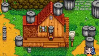 A week of Stardew Valley but I can only sell items from the trash cans