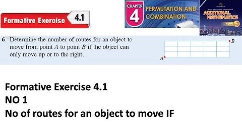 Permutation and combination formative exercise 4.1 Q6 latihan formatif 4.1 form 5 kssm textbook