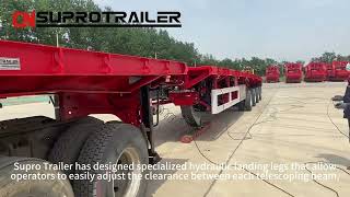 Awesome! Supro Trailer installed an automatic steering system on a 70m extendable trailer!
