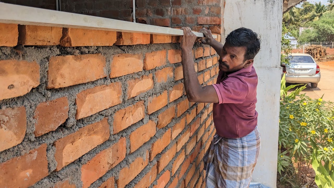 Easy Method Of Sill Level Brick Work How To Build Brickwall Easy
