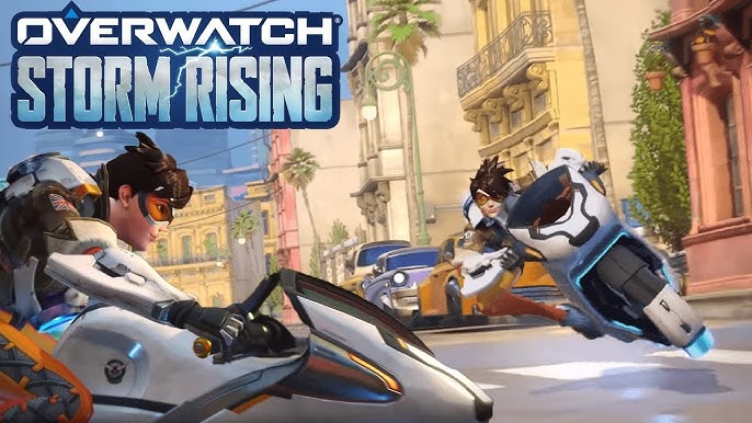 Overwatch's new Storm Rising trailer features Tracer on a bike