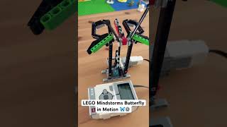 A butterfly powered by gears, motors, and code 🦋🤖 #lego #mindstorms #robotics #stem #steamkids