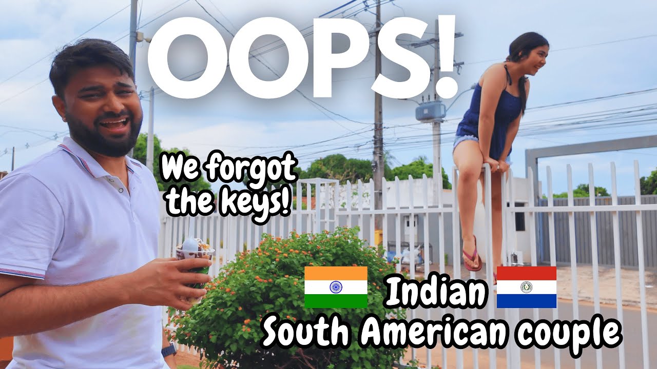 Мы забыли ключи 😭🔑 Застряли на улице 😅 Видеоблог международной пары 🇵🇾🇮🇳