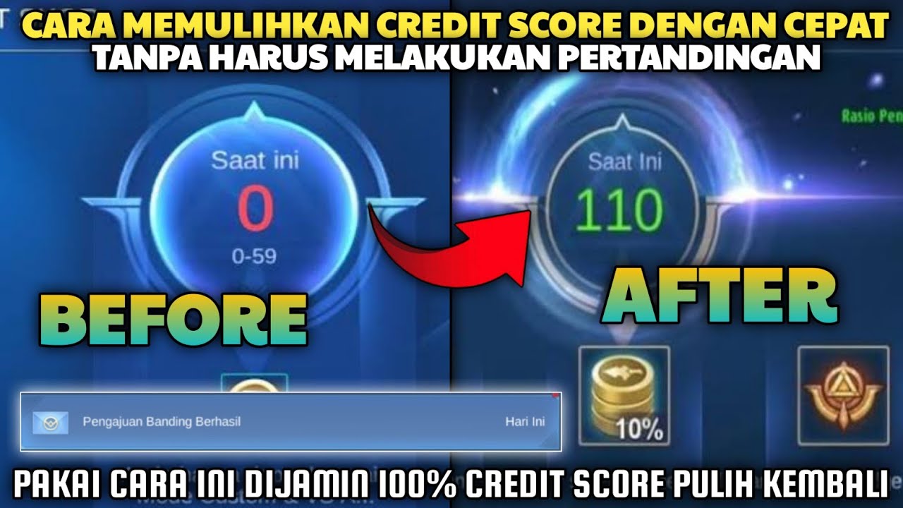 UPDATE 2023!! CARA CEPAT MENAIKKAN KREDIT SKOR MOBILE LEGENDS 2023