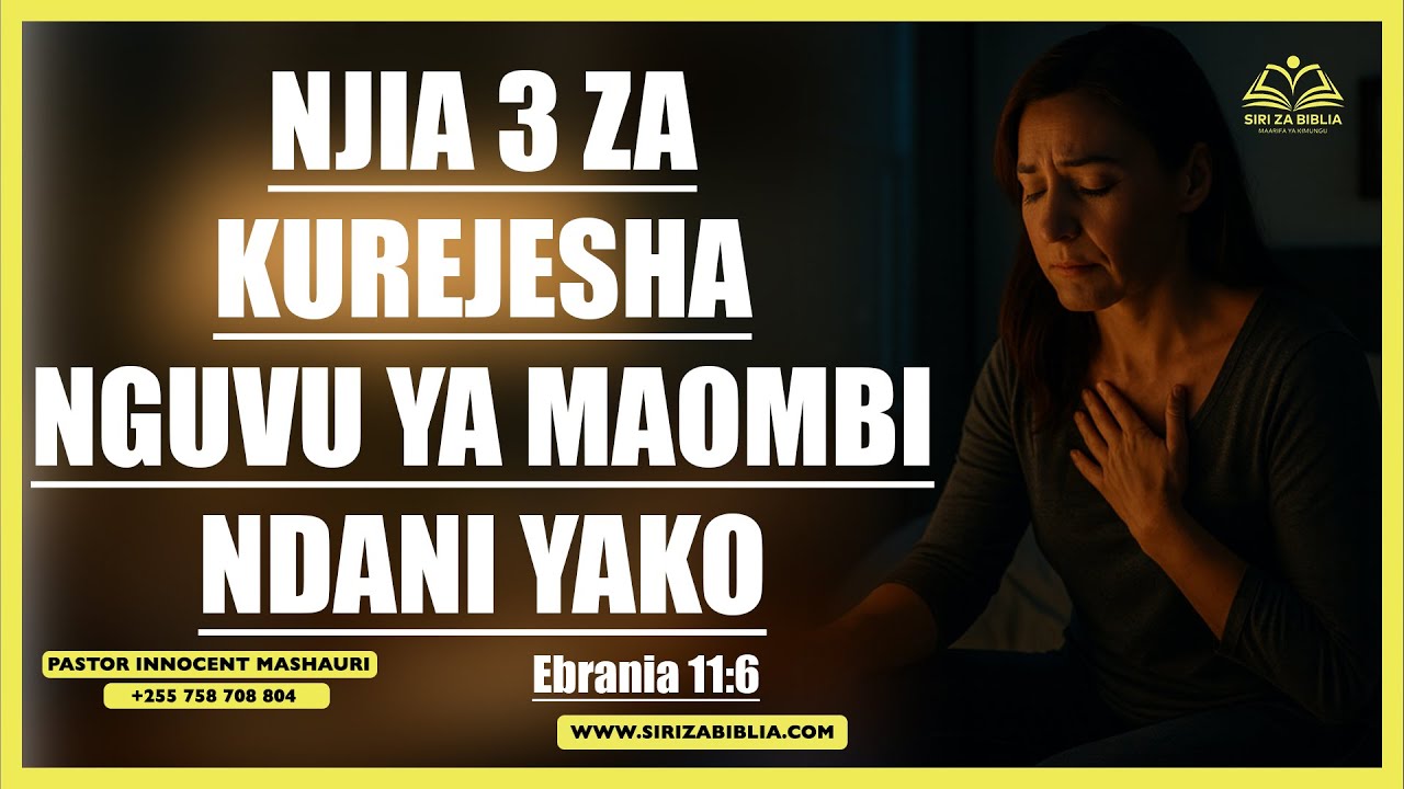 KAMA UMEPOTEZA NGUVU ZA KUOMBA, TUMIA KANUNI HIZI